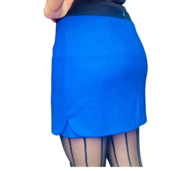 Angora and rabbit hair Cobalt blue sweter small - Picture 5 of 10